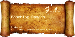 Fasching Amadea névjegykártya